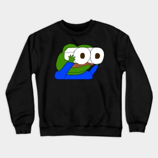 Pepe Toilet Paper Roll Binoculars Crewneck Sweatshirt